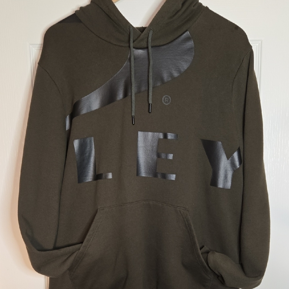 Men's Dark Olive Oakley Hoodie with Logo